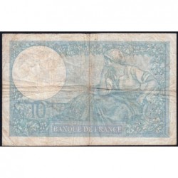 F 07-18 - 24/10/1940 - 10 francs - Minerve modifié - Série V.78505 - Etat : TB-