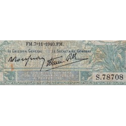 F 07-19 - 07/11/1940 - 10 francs - Minerve modifié - Série S.78708 - Etat : B