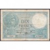 F 07-20 - 14/11/1940 - 10 francs - Minerve modifié - Série K.79225 - Etat : TB