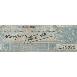 F 07-20 - 14/11/1940 - 10 francs - Minerve modifié - Série L.79322 - Etat : B+