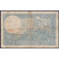 F 07-20 - 14/11/1940 - 10 francs - Minerve modifié - Série U.79443 - Etat : B+