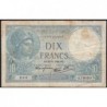 F 07-21 - 21/11/1940 - 10 francs - Minerve modifié - Série G.79889 - Etat : B