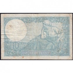 F 07-21 - 21/11/1940 - 10 francs - Minerve modifié - Série O.80014 - Etat : TB-