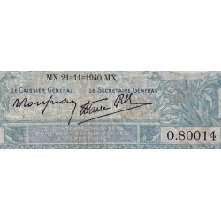 F 07-21 - 21/11/1940 - 10 francs - Minerve modifié - Série O.80014 - Etat : TB-