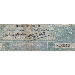 F 07-21 - 21/11/1940 - 10 francs - Minerve modifié - Série X.80124 - Etat : B+