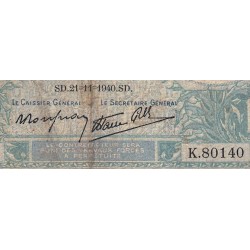 F 07-21 - 21/11/1940 - 10 francs - Minerve modifié - Série K.80140 - Etat : B