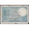 F 07-22 - 28/11/1940 - 10 francs - Minerve modifié - Série A.80638 - Etat : B