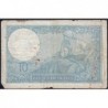 F 07-22 - 28/11/1940 - 10 francs - Minerve modifié - Série A.80638 - Etat : B