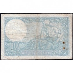 F 07-23 - 05/12/1940 - 10 francs - Minerve modifié - Série E.80953 - Etat : TB-