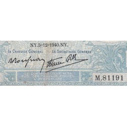 F 07-23 - 05/12/1940 - 10 francs - Minerve modifié - Série M.81191 - Etat : B+