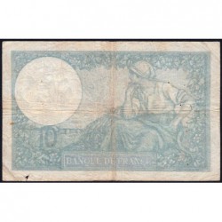 F 07-24 - 12/12/1940 - 10 francs - Minerve modifié - Série E.81751 - Etat : TB-