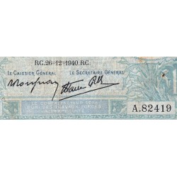 F 07-25 - 26/12/1940 - 10 francs - Minerve modifié - Série A.82419 - Etat : TB-
