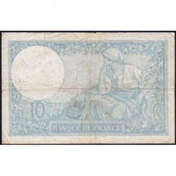 F 07-26 - 02/01/1941 - 10 francs - Minerve modifié - Série Q.83026 - Etat : TB