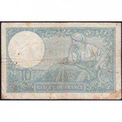 F 07-28 - 16/01/1941 - 10 francs - Minerve modifié - Série Y.84108 - Etat : B