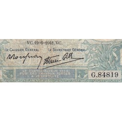 F 07-29 - 19/06/1941 - 10 francs - Minerve modifié - Série G.84819 - Etat : B