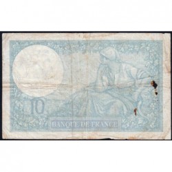 F 07-30 - 04/12/1941 - 10 francs - Minerve modifié - Série Y.84973 - Etat : TB-
