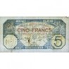 Sénégal - Dakar - Pick 5Bc_1 - 5 francs - Série H.1879 - 14/12/1922 - Etat : TB+