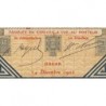 Sénégal - Dakar - Pick 5Bc_1 - 5 francs - Série B.2061 - 14/12/1922 - Etat : TB