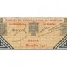Sénégal - Dakar - Pick 5Bc_1 - 5 francs - Série B.2061 - 14/12/1922 - Etat : TB