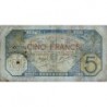 Sénégal - Dakar - Pick 5Bc_2 - 5 francs - Série M.2311 - 10/04/1924 - Etat : TB