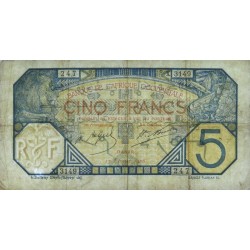 Sénégal - Dakar - Pick 5Bc_4 - 5 francs - Série X.3149 - 17/02/1926 - Etat : TB