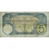 Sénégal - Dakar - Pick 5Bc_4 - 5 francs - Série X.3149 - 17/02/1926 - Etat : TB
