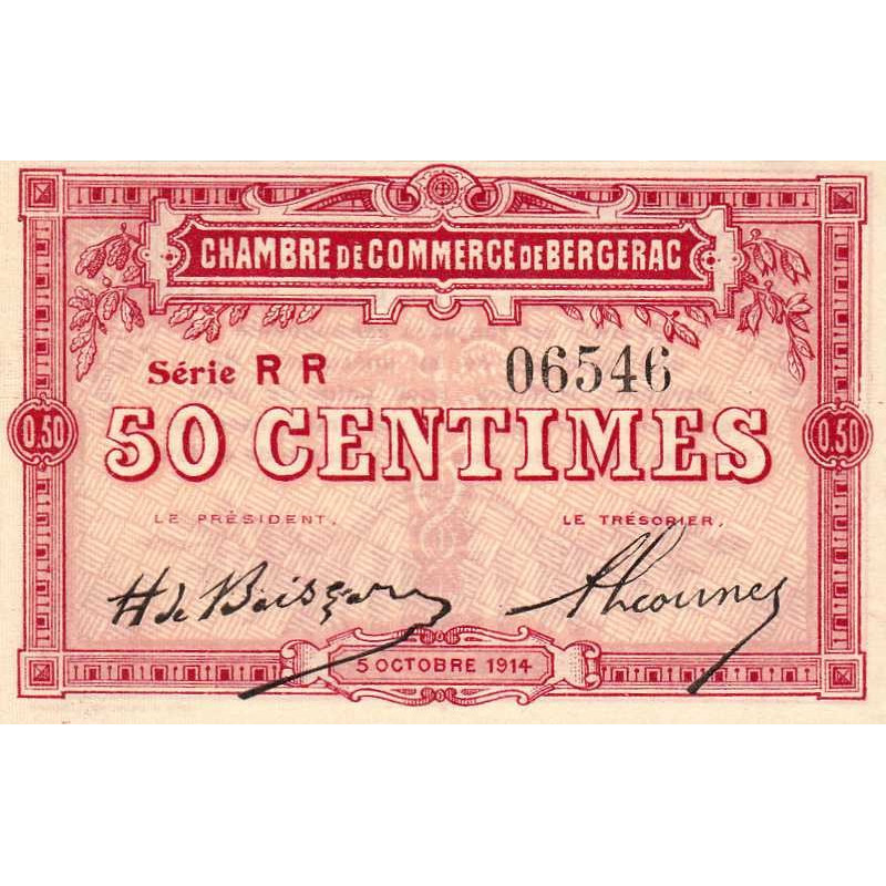 Bergerac - Pirot 24-12 - 50 centimes - Série RR - 05/10/1914 - Etat : NEUF