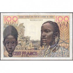 Sénégal - Dakar - Pick 701Ka - 100 francs - Série O.122 - 20/03/0961 - Etat : TB