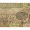 Sénégal - Pick 706Kl - 500 francs - Série S.22 - 1990 - Etat : B+