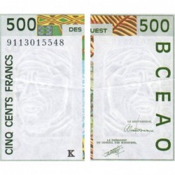 Sénégal - Pick 710Ka - 500 francs - 1991 - Etat : SUP