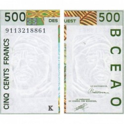 Sénégal - Pick 710Ka - 500 francs - 1991 - Etat : SPL