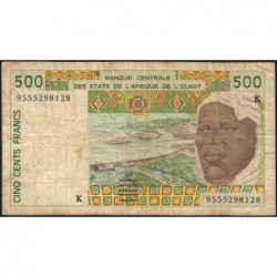 Sénégal - Pick 710Ke - 500 francs - 1995 - Etat : B+