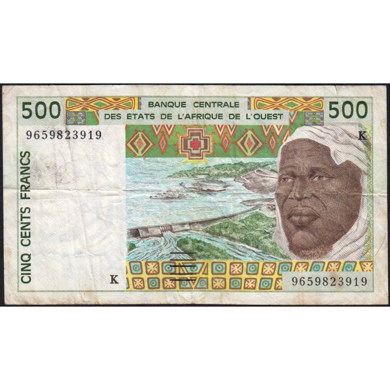 Sénégal - Pick 710Kf - 500 francs - 1996 - Etat : TB