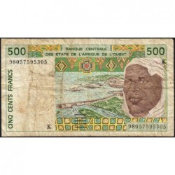 Sénégal - Pick 710Ki - 500 francs - 1998 - Etat : B