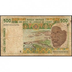 Sénégal - Pick 710Kj - 500 francs - 1999 - Etat : B