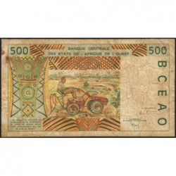 Sénégal - Pick 710Kj - 500 francs - 1999 - Etat : B