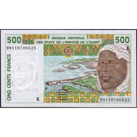 Sénégal - Pick 710Kj - 500 francs - 1999 - Etat : pr.NEUF