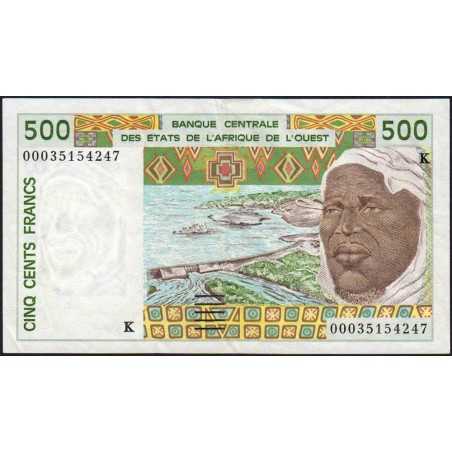 Sénégal - Pick 710Kk - 500 francs - 2000 - Etat : TTB+