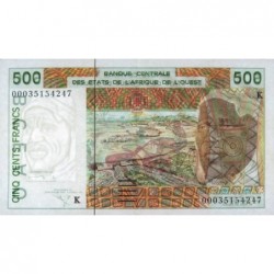 Sénégal - Pick 710Kk - 500 francs - 2000 - Etat : TTB+