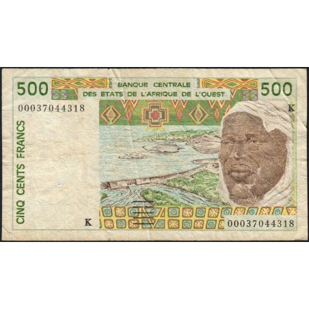 Sénégal - Pick 710Kk - 500 francs - 2000 - Etat : TB-