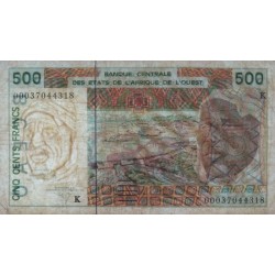 Sénégal - Pick 710Kk - 500 francs - 2000 - Etat : TB-