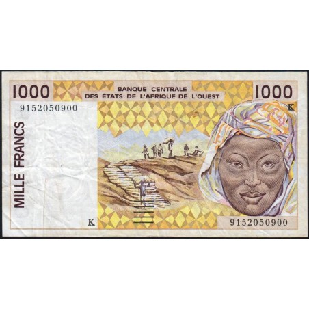 Sénégal - Pick 711Ka - 1'000 francs - 1991 - Etat : TB+