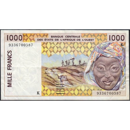 Sénégal - Pick 711Kc - 1'000 francs - 1993 - Etat : TTB