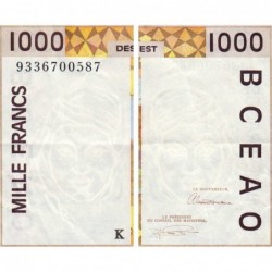 Sénégal - Pick 711Kc - 1'000 francs - 1993 - Etat : TTB