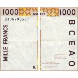 Sénégal - Pick 711Kc - 1'000 francs - 1993 - Etat : TTB