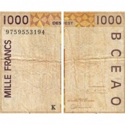 Sénégal - Pick 711Kg - 1'000 francs - 1997 - Etat : B