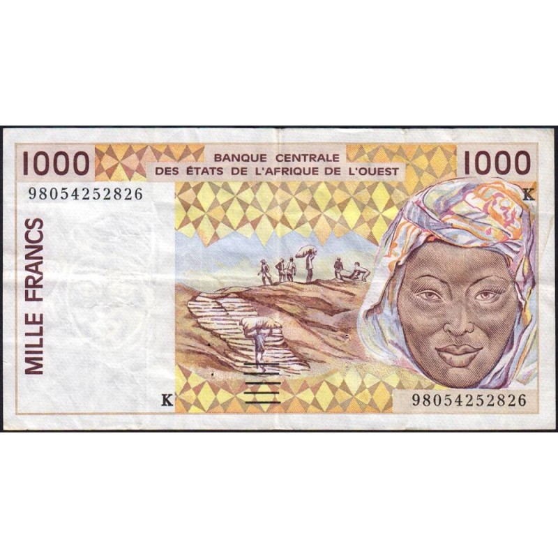Sénégal - Pick 711Kh - 1'000 francs - 1998 - Etat : TTB-