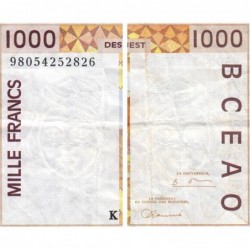 Sénégal - Pick 711Kh - 1'000 francs - 1998 - Etat : TTB-
