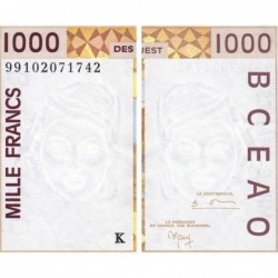 Sénégal - Pick 711Ki - 1'000 francs - 1999 - Etat : TTB+