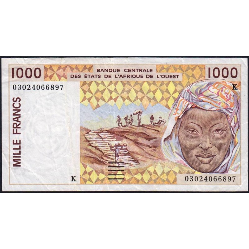 Sénégal - Pick 711Km - 1'000 francs - 2003 - Etat : TB+